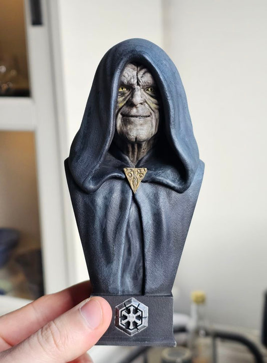 emperor palpatine statue hand painted miniature