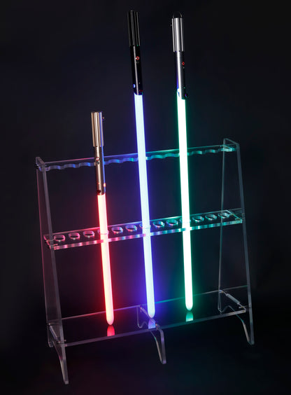 Heavy-Duty Polycarbonate Lightsaber Stand for 13 Lightsabers