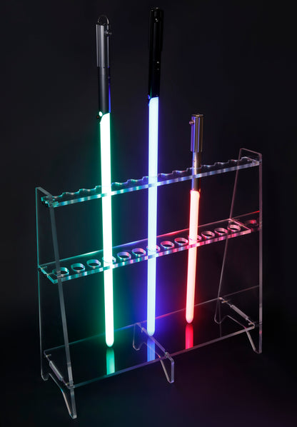 Heavy-Duty Polycarbonate Lightsaber Stand for 13 Lightsabers